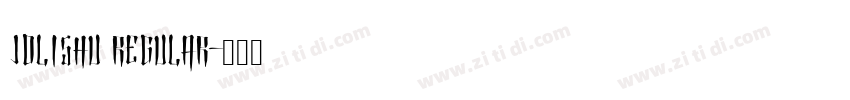 JDLiShu regular字体转换